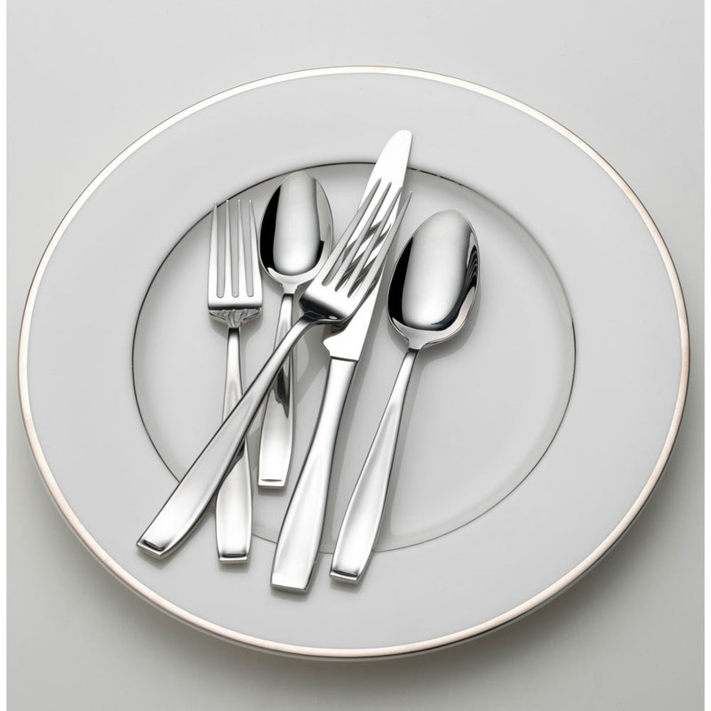 Mikasa Natasha 65 Piece 18/10 Stainless Steel Flatware Set, Service for